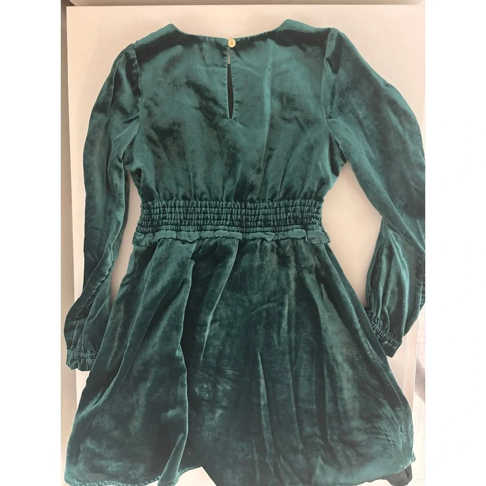 Crewcuts Green Velour Dress - Picture 4 of 10